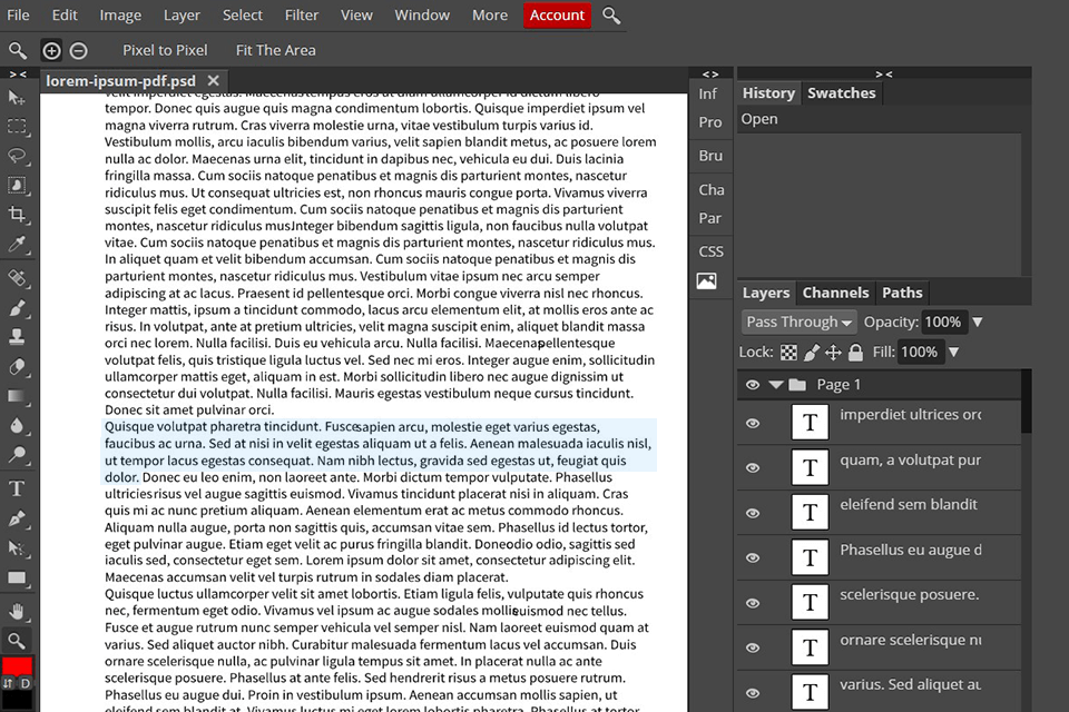 photopea for chromebook interface