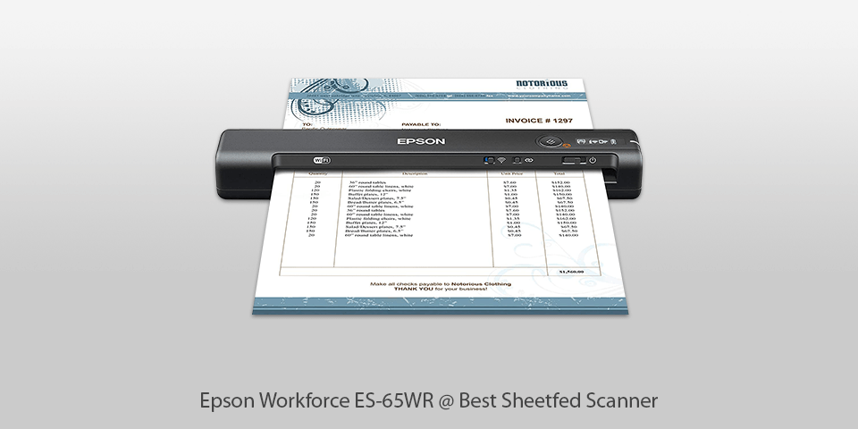 sheetfed scanner epson workforce es-65wr