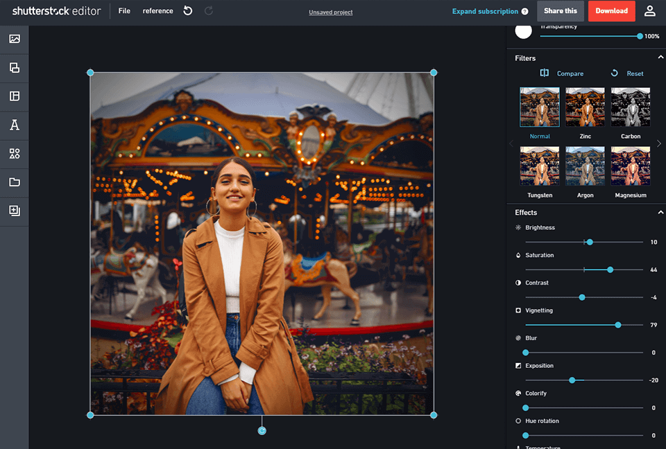 shutterstock editor
