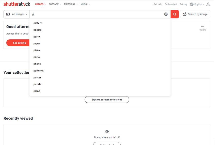 shutterstock search