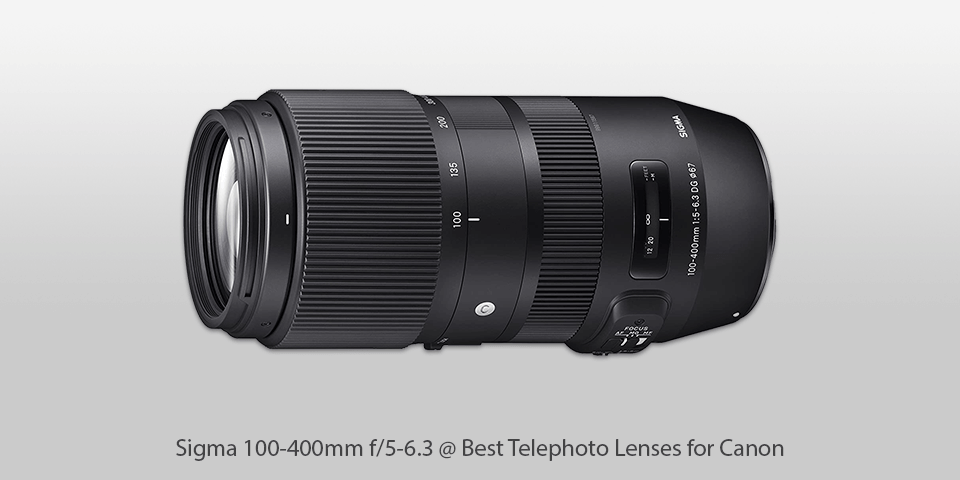 sigma 100-400mm f/5-6.3 telephoto lens