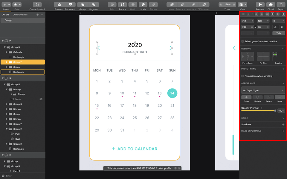 sketch drawing process screen