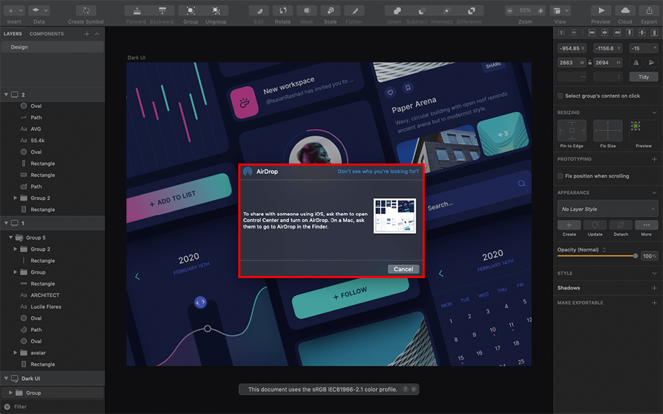 sketch sharing screen