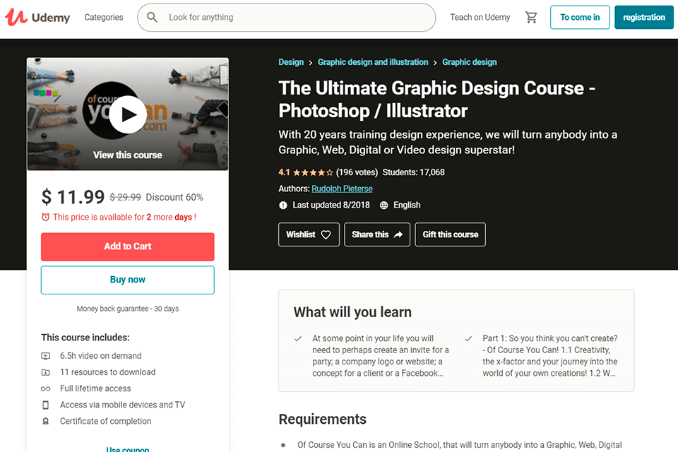 ultimate graphic and web design course