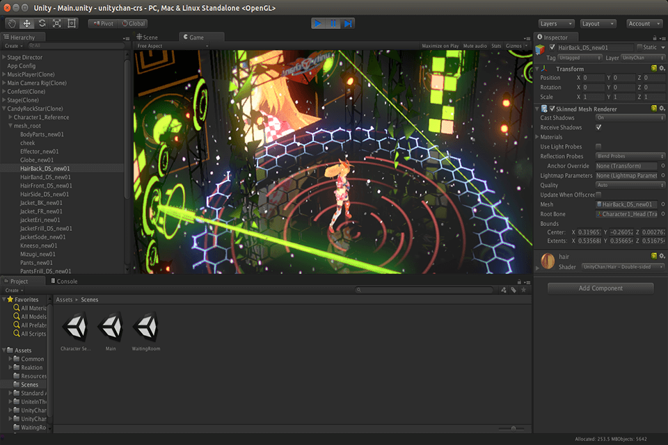 unity free game making software interface