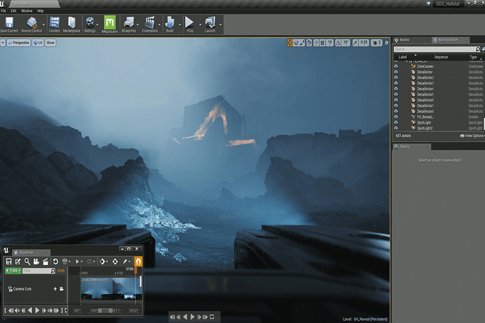 unreal engine free game making software interface