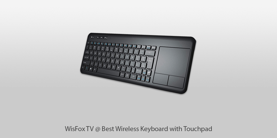 wireless keyboard with touchpad wisfox-tv
