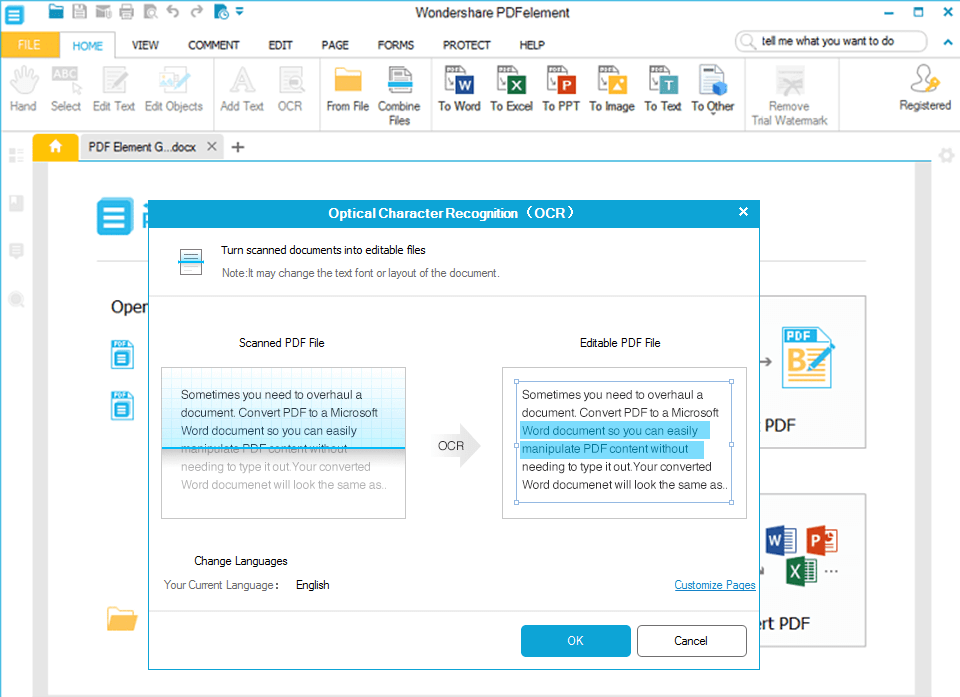pdfelement tasuta pdf to jpg converter liides