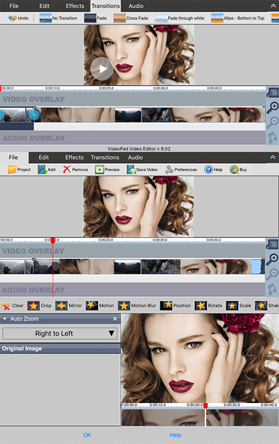 محرر الفيديو لواجهة ios