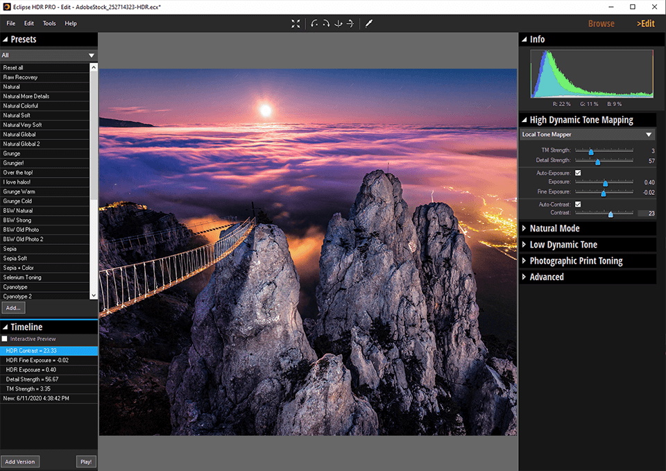 inpixio eclipse hdr effects