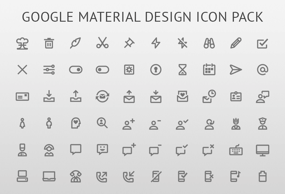 adobe illustrator icon google material design pack