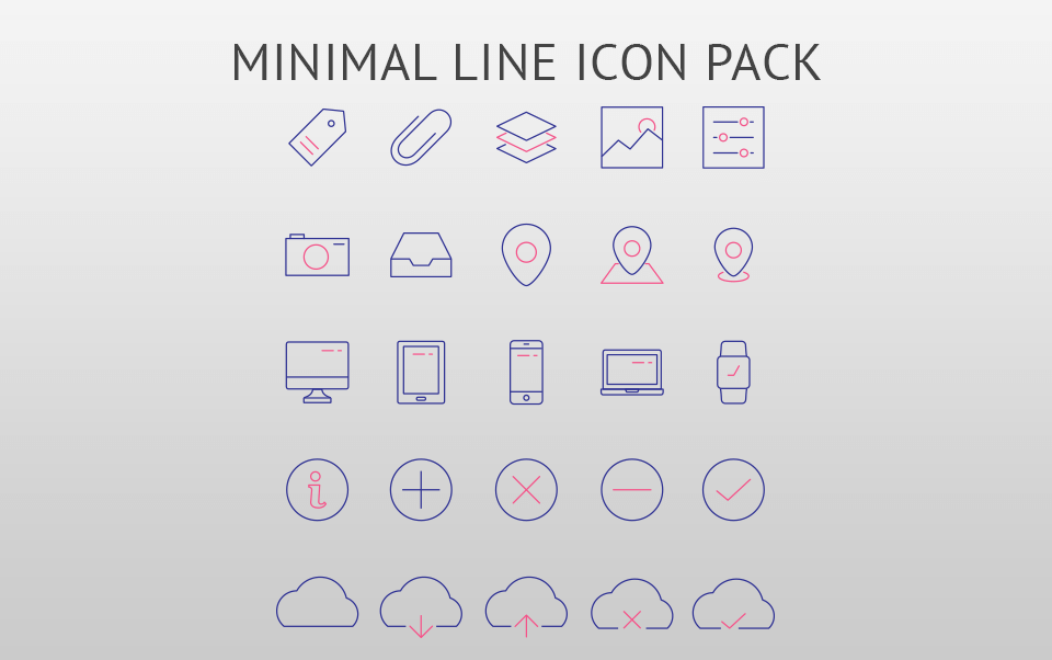 adobe illustrator icon minimal line pack