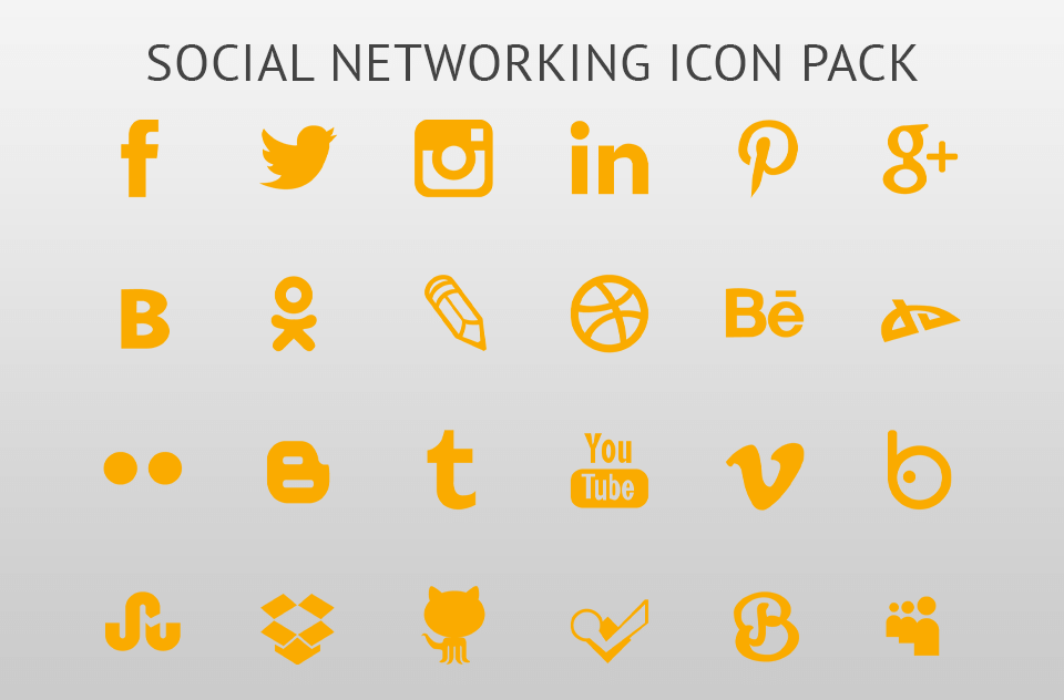 adobe illustrator icon social networking pack