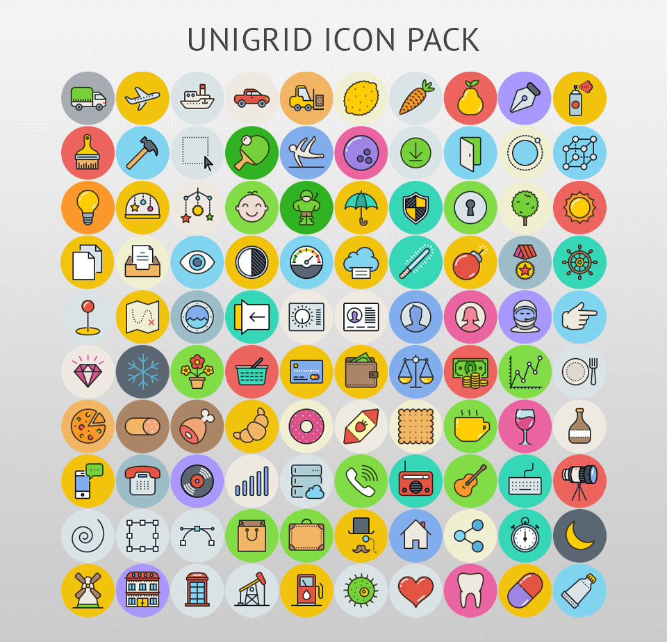 adobe illustrator icon unigrid pack