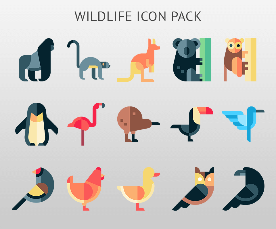 adobe illustrator icon wildlife pack