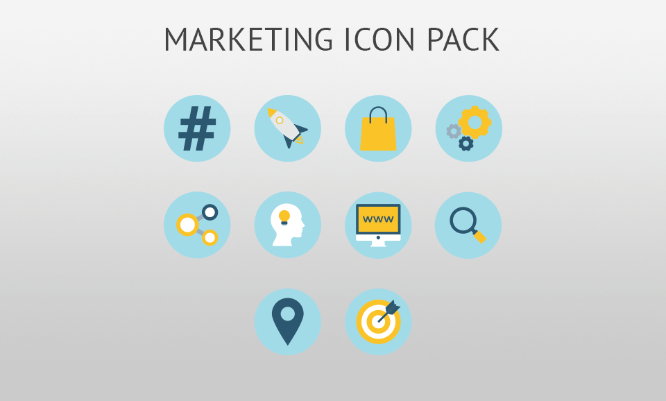 adobe illustrator marketing icon pack