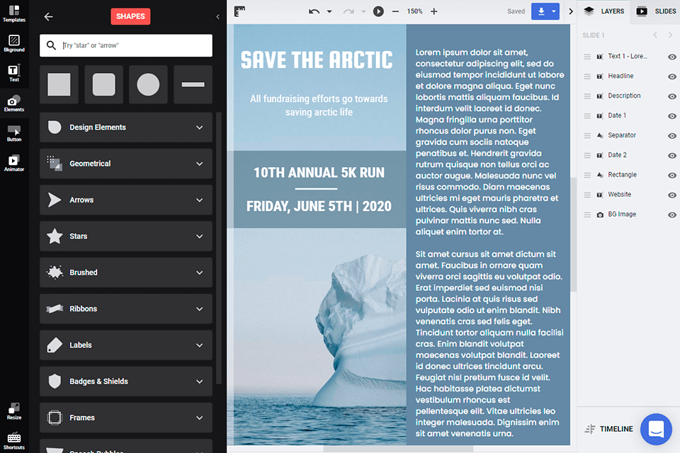 bannersnack gratis broschüren-maker interface
