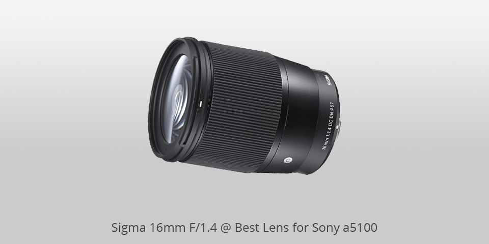 lens for sony a5100 sigma 16mm f/1.4