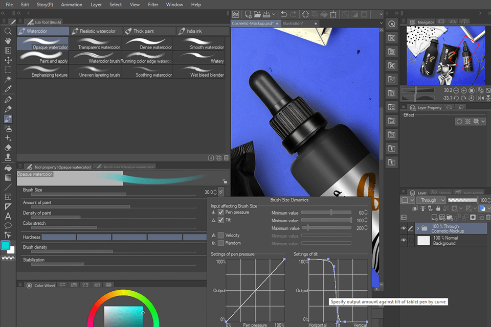 brushes clip studio paint review