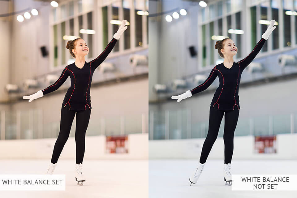 white balance for figure skating photography