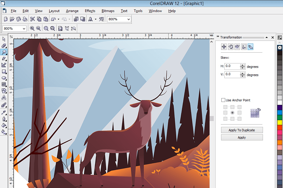 coreldraw 12 interface
