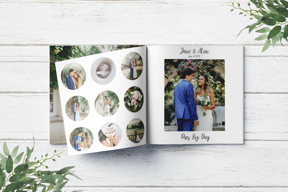 free mockup for creative photo album