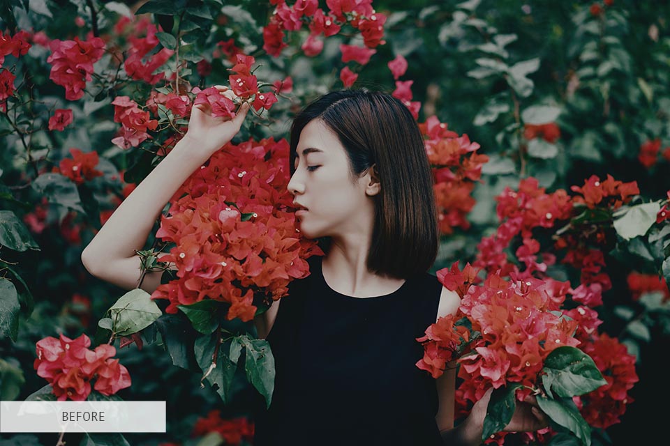 darktable editing contrast brightness saturation tool before after