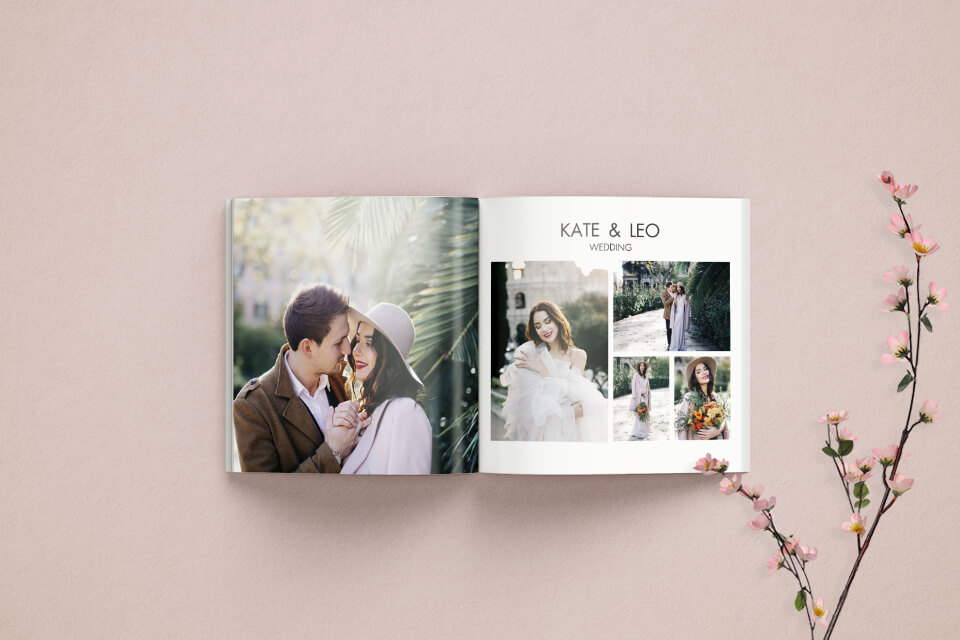 free mockup for creative photo album