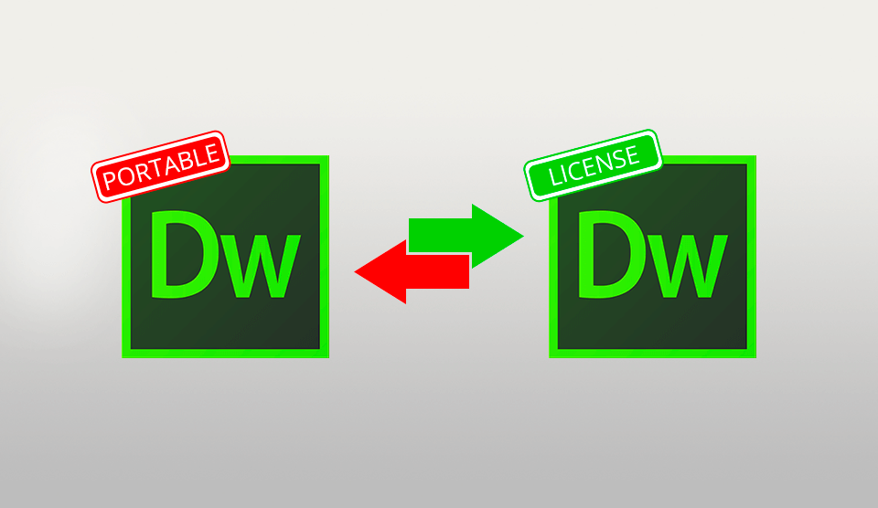 dreamweaver portable or dreamweaver license