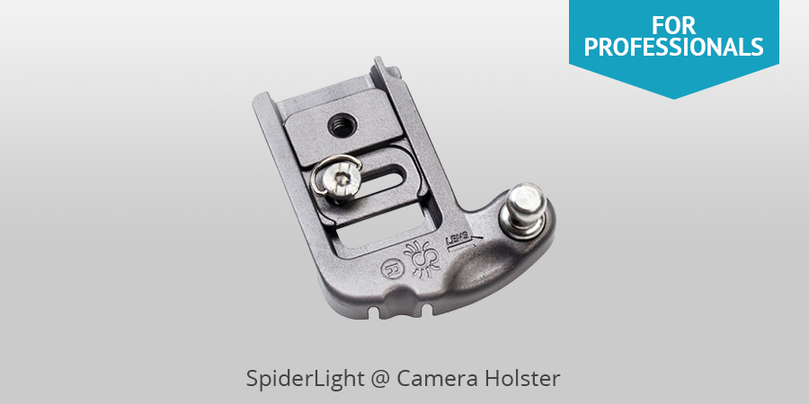camera lens belt holster spider light