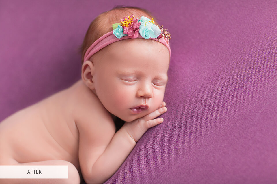 editing diy newborn photography
