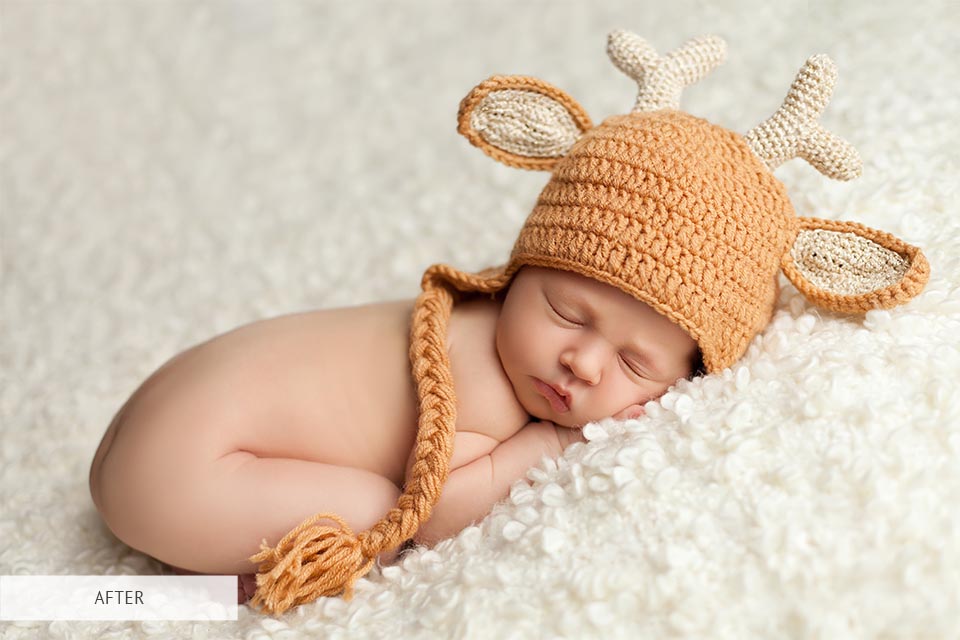 editing of newborn pictures at home