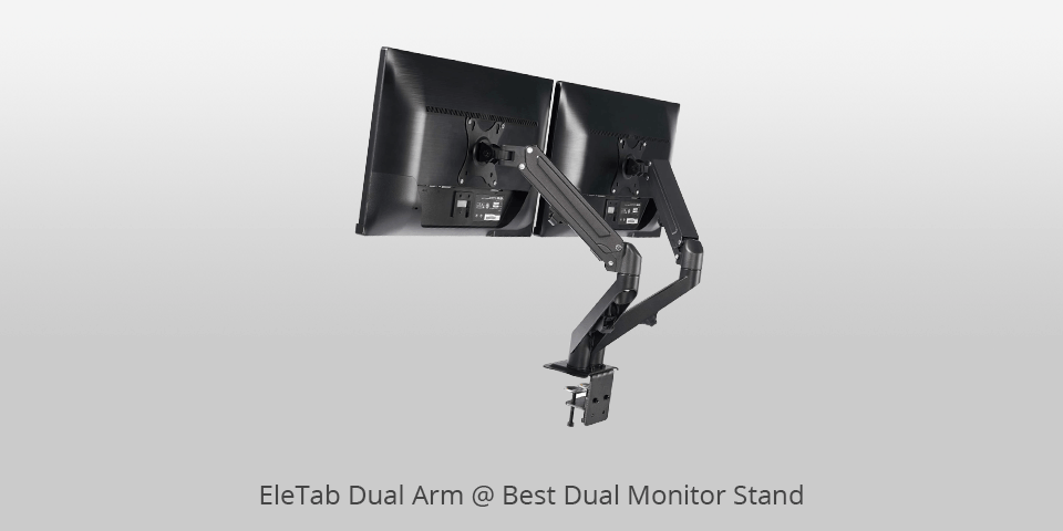 dual monitor desk mount