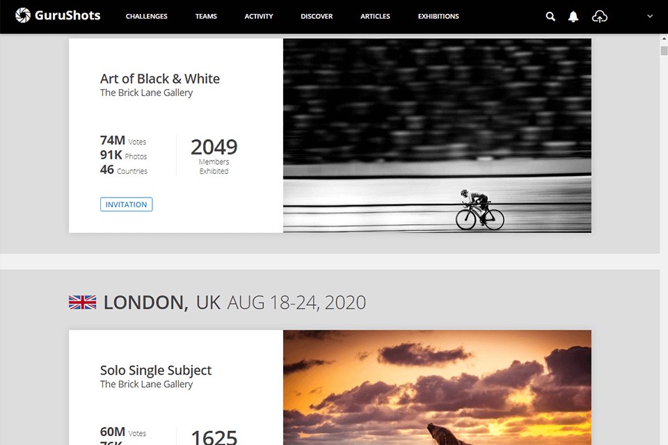 exhibitions organized by gurushots