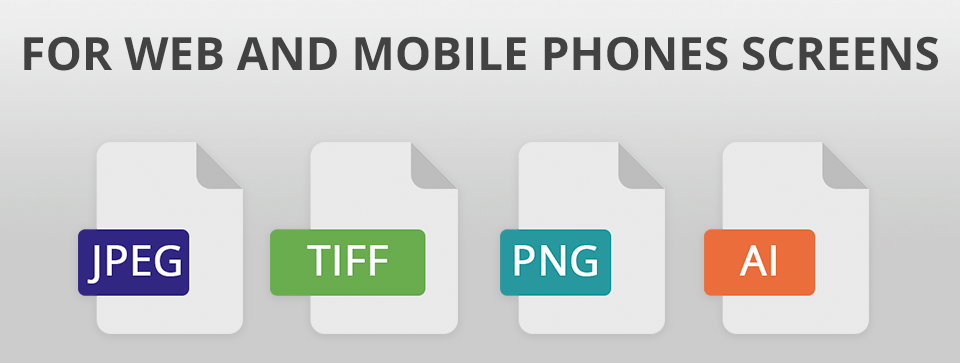 for web and mobile phones screen