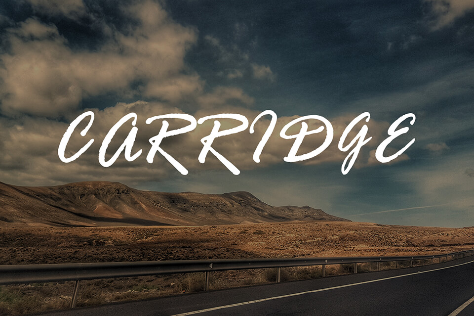 free illustrator carridge font