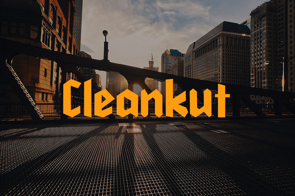 free illustrator cleankut font