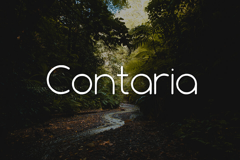 free illustrator contaria font