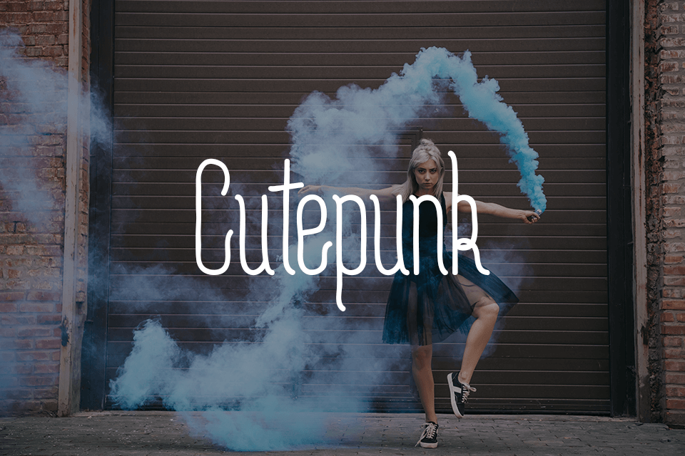 free illustrator cutepunk font