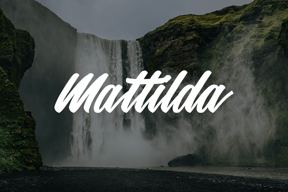 free illustrator mattilda font