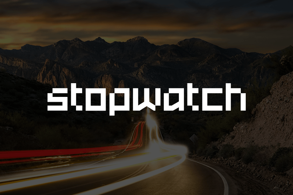 free illustrator stopwatch font