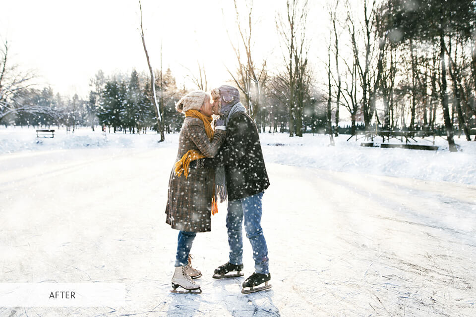 free winter photoshop action