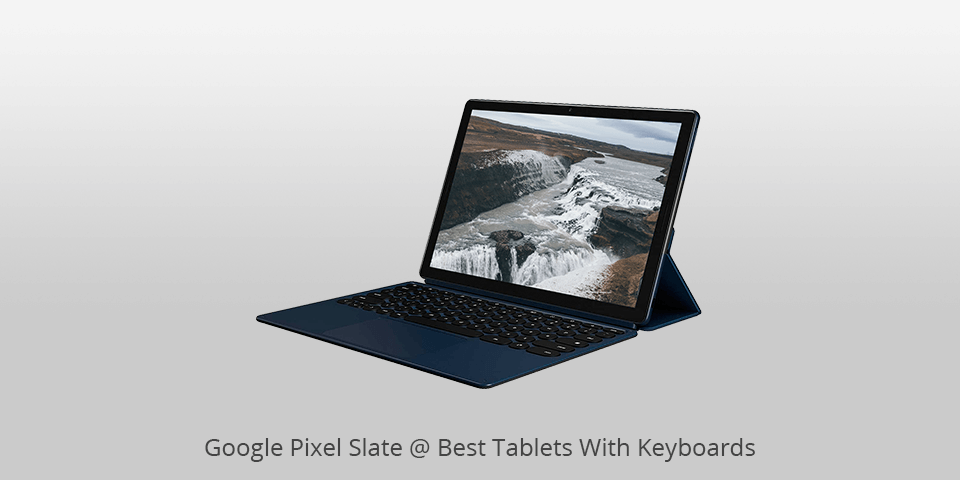 chrome tablet with attached keyboard