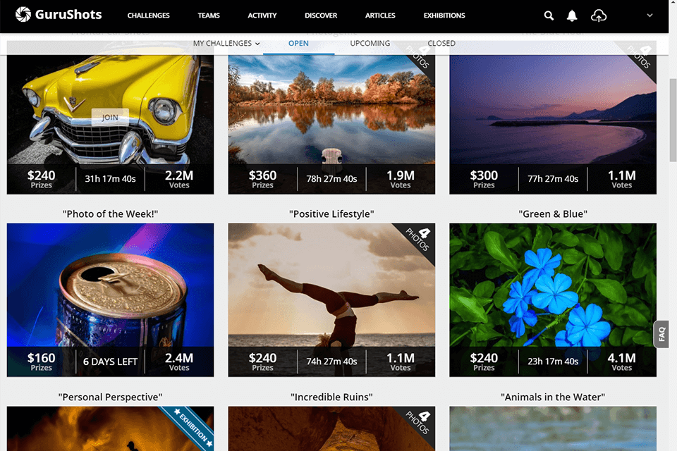 gurushots interface