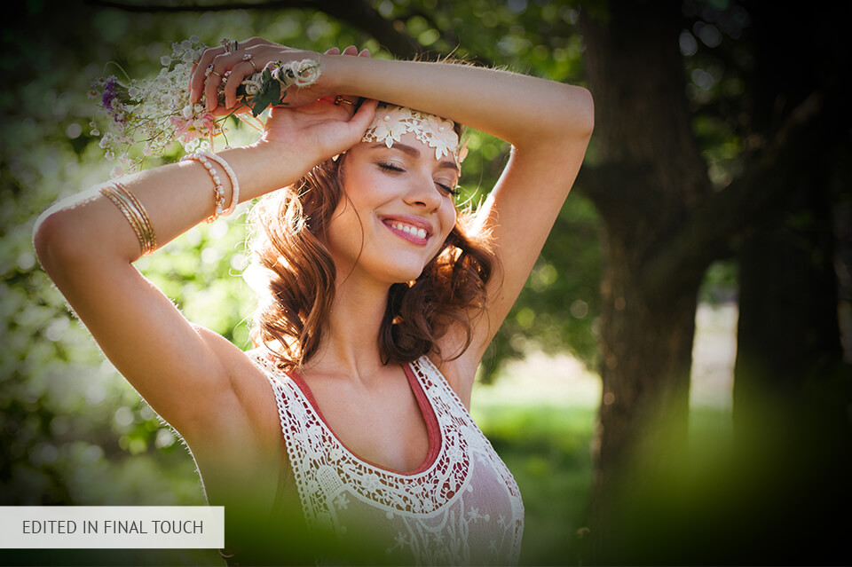 how to blur edges in photoshop final touch