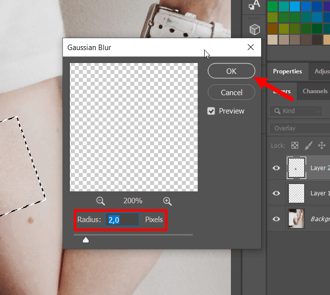 how to remove tattoos in photoshop gaussian blur