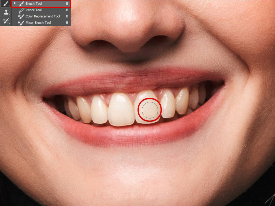 how to whiten teeth in photoshop