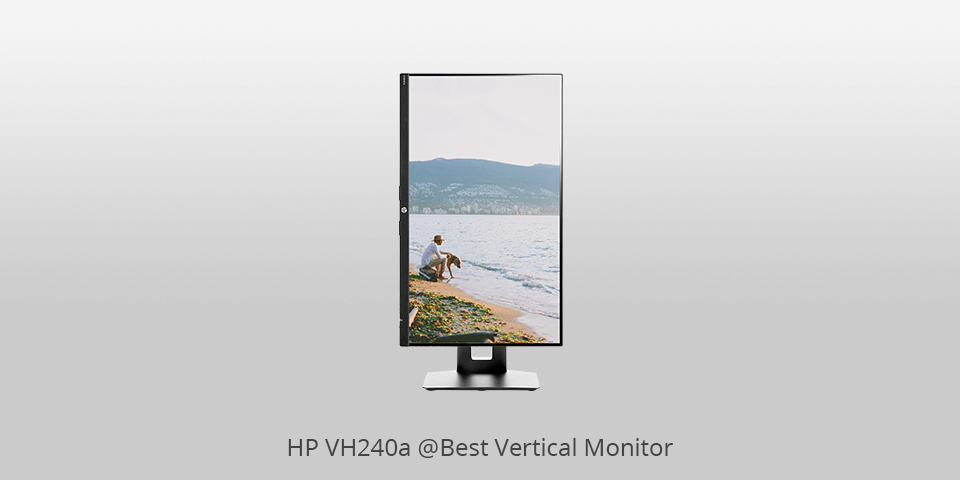 budget vertical monitor for office with build-in-speakers