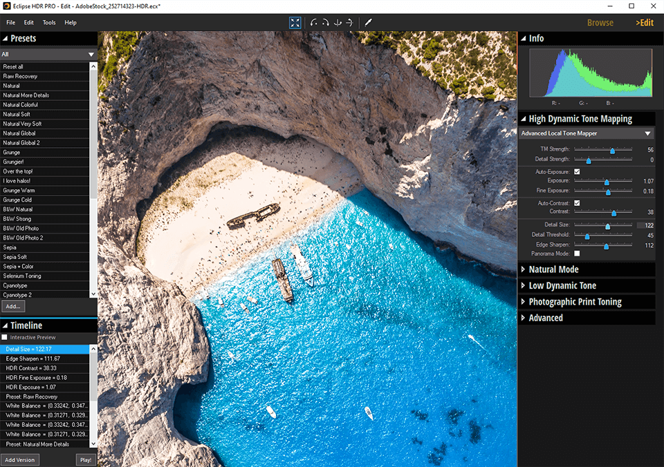 inpixio eclipse hdr mappage de ton