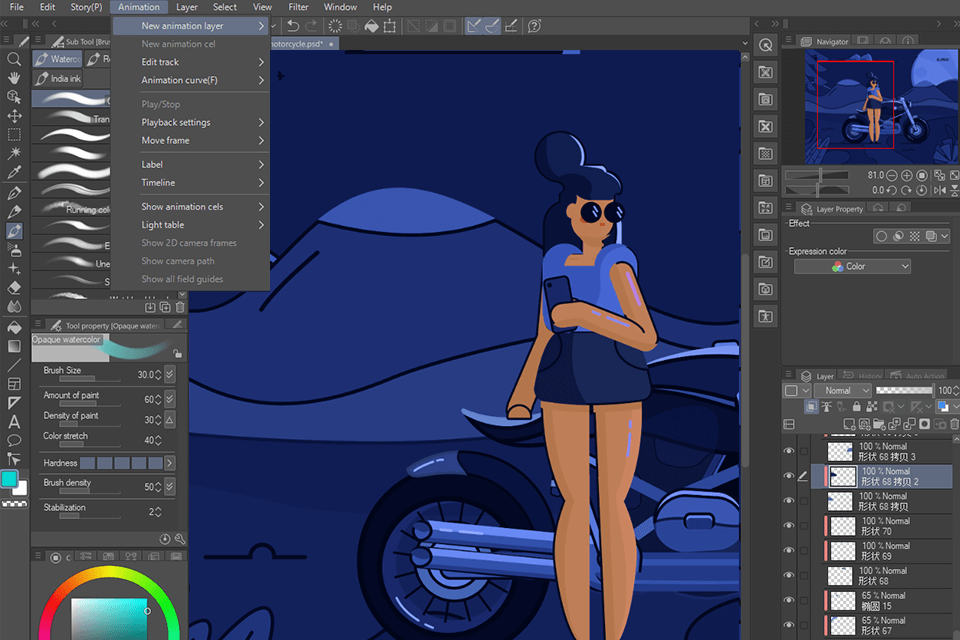layers clip studio paint review